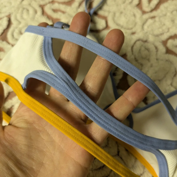 L*Space White and Yellow Bikini - Picture 9 of 11